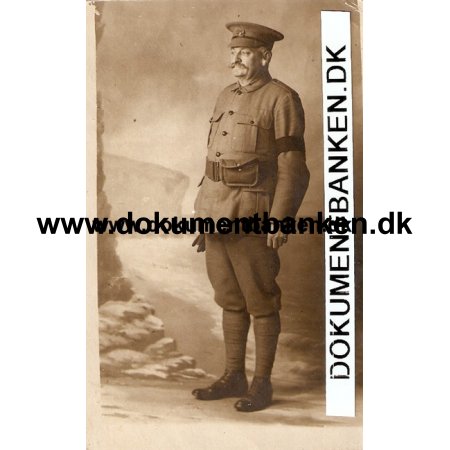 Engelsk soldat. Fotografisk postkort.