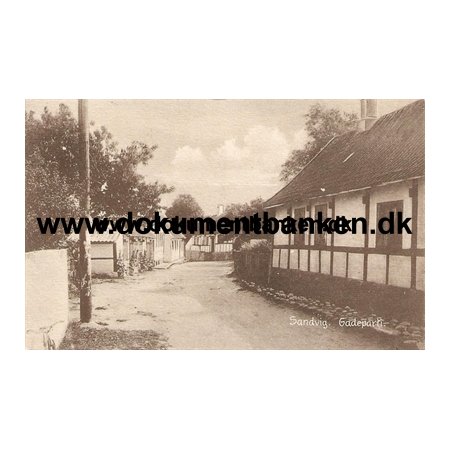 Gadeparti, Sandvig, Bornholm, Postkort