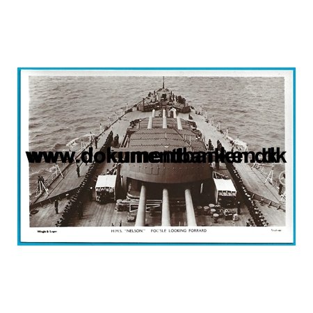 H.M.S. Nelson Battleship Postkort