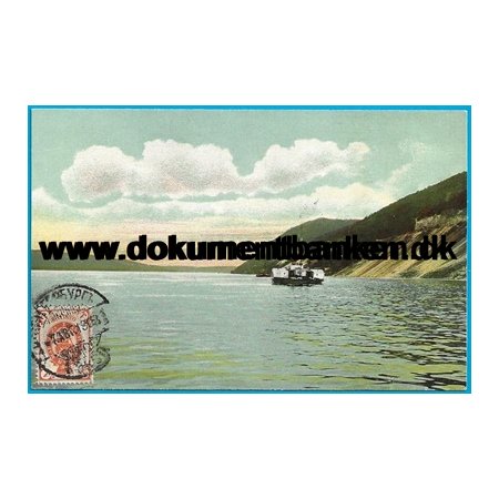 Damperen p floden Volga Rusland Postkort