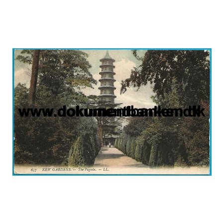 The Pagoda Kew Gardens, London, England, Postkort