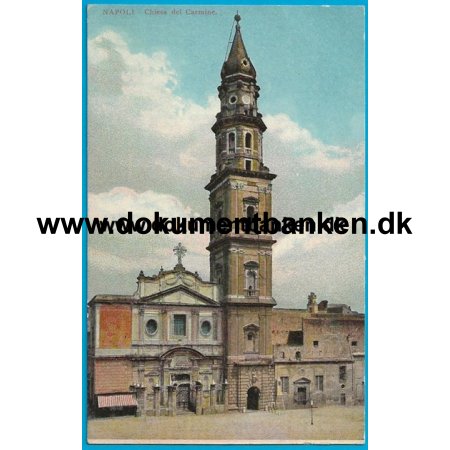 Chiesa del Carmine Napoli Italien Postkort