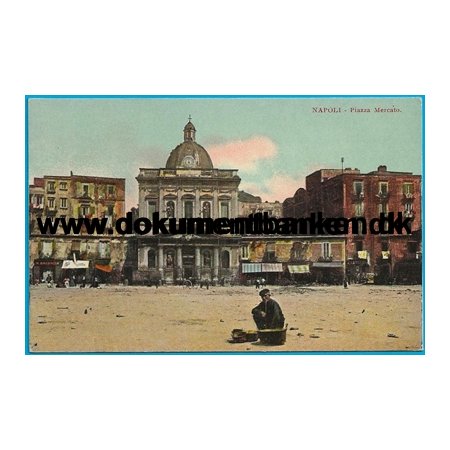Piazza Mercato Napoli Italien Postkort