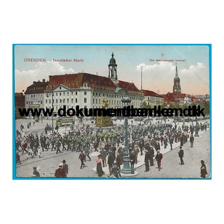 Neustdler Markt Dresden Postkort