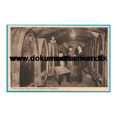 Weinprobe beim Lindenwirt Drosselgasse Rdesheim Tyskland Postkort