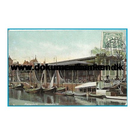 Vischmarkt Rotterdam Holland Postkort