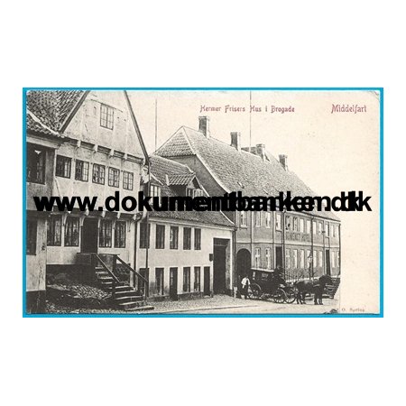 Behrendt's Hotel Brogade Middelfart Fyn Postkort