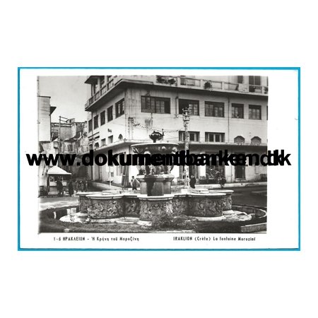 La Fontaine Morozini Heraklion Kreta Grkenland Postkort