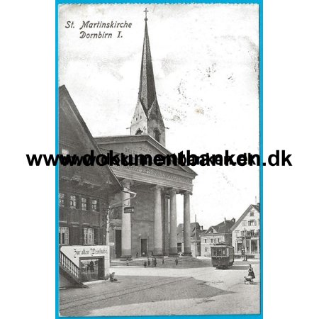 St. Martinskirche Dornbirn strig Postkort