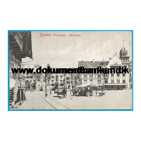 Marktplatz (Vorarlberg) Dornbirn strig Postkort