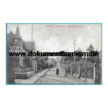 Oberdorfer Strasse Dornbirn strig Postkort