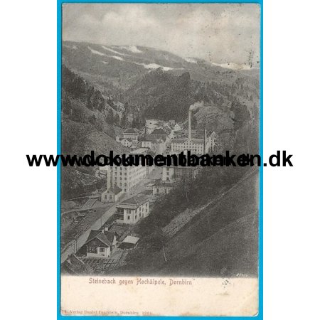 Steinebach gegen Hochlpele Dornbirn strig Postkort