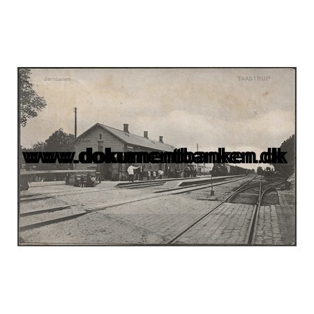 Taastrup Station Jernbanepostkort 1907