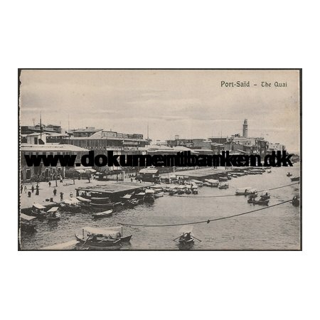 Port Said The Quai Egypten Postkort