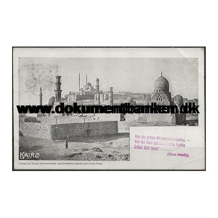 Cairo General View Egypten Postkort 1898