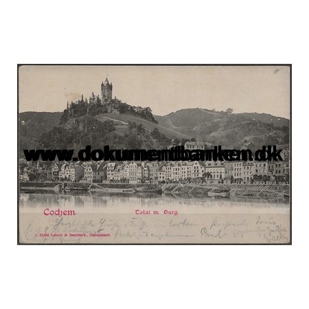 Total mit Burg Cochem Tyskland Postkort