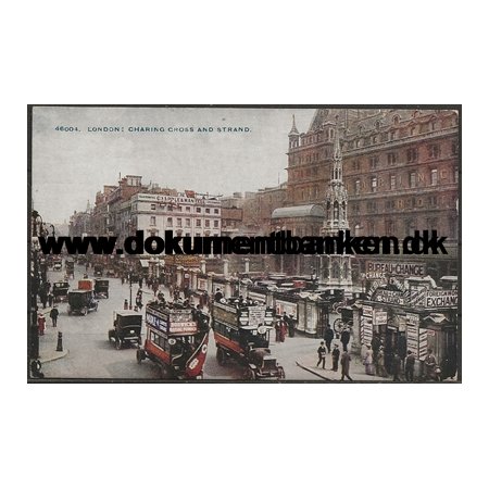 London Charing Cross and Strand England Postkort