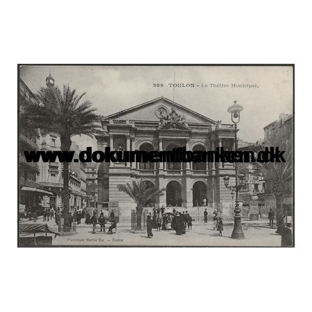 Le Theatre Municipal Toulon Frankrig Postkort