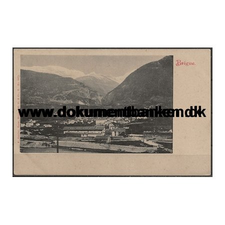 Simplon Tunnel Brig Schweiz Postkort