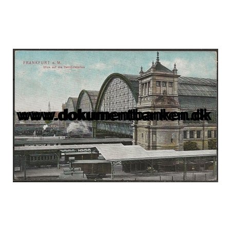 Hauptbahnhof Frankfurt Tyskland Postkort