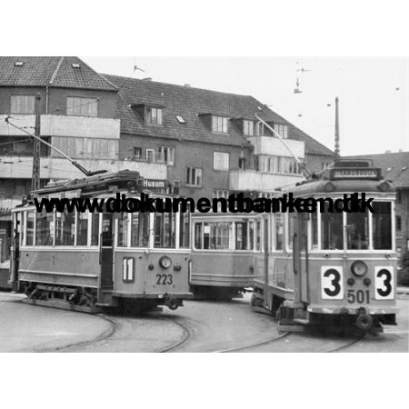 Kbenhavns Sporveje, Linie 3, Vogn 501, Linie 11, Vogn 223, Fotografi