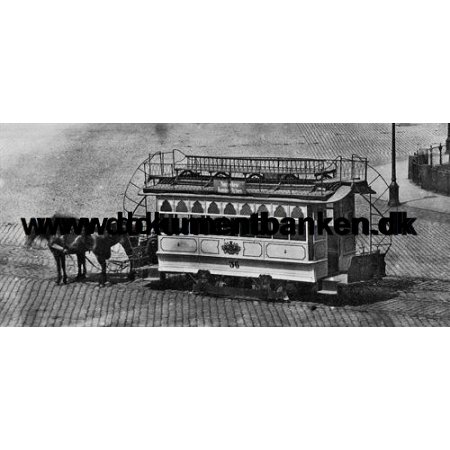 Birkenhead Sporvogn p Kgs Nytorv, Nrrebro linjen 1875 (Ikke til salg)