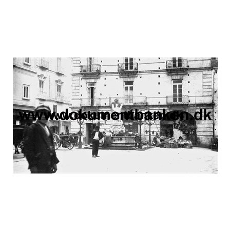 41. Amalfi, Piazza De Duomo med Saint Andrea Fountain, Foto, 1903