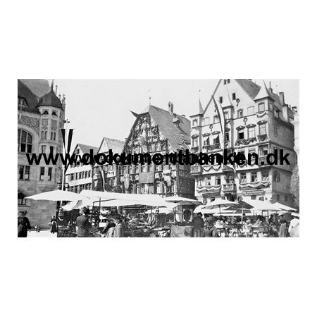 88. Stuttgart Hauptmarkt, Tyskland, Foto 1903