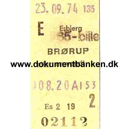 Esbjerg - Brrup 23 September 1974