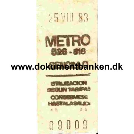 Metro Billet 1983