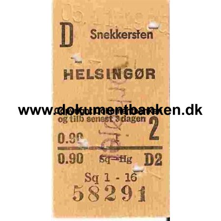 Snekkersten - Helsingr 1965
