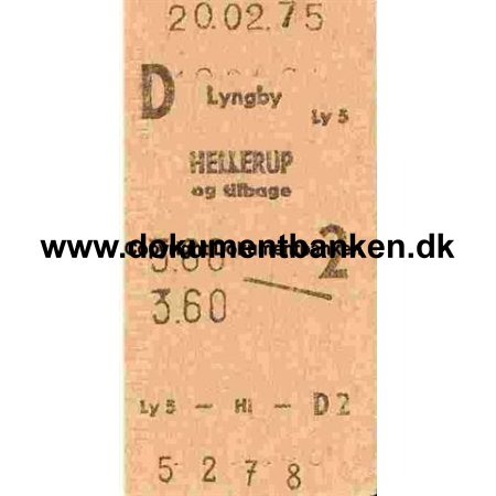 Lyngby - Hellerup 1975