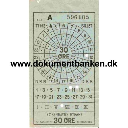Kbenhavns Bybanebillet 1947