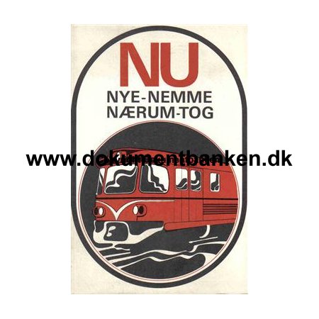 Lyngby-Nrum banen 1968 kreplan/info om nye tog