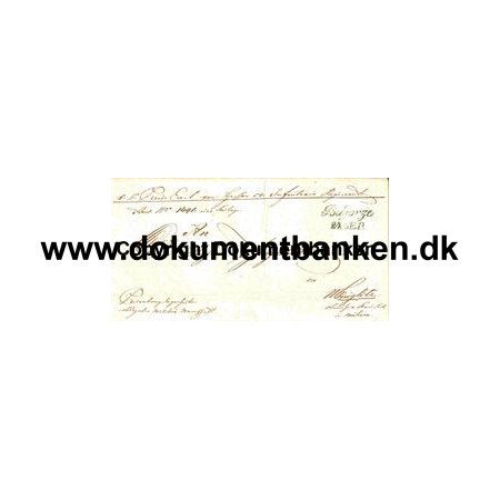 Polen Podgorze 1846 Tjenestebrev med fuldt indhold