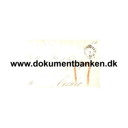 Moss - Norsk Francobrev til Korsr - 1836