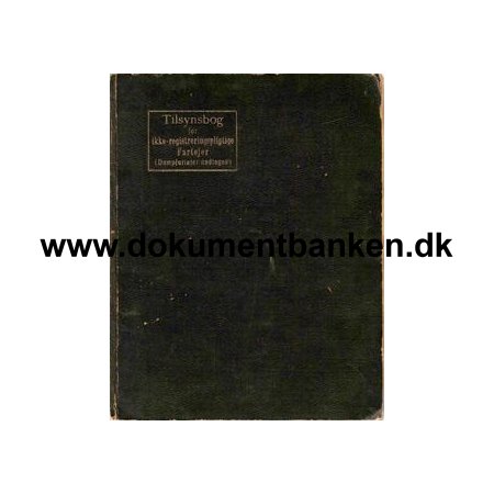 Tilsynsbog for ikke-registreringspligtige Fartjer ( Dampfartjer Undtagne ) 1932