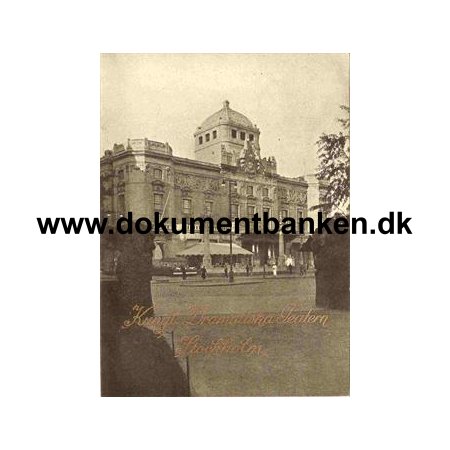 Teater Prospekt for samarb. mellem Kungl. Dramatiska Teatern og Det Kgl. Teater 1936