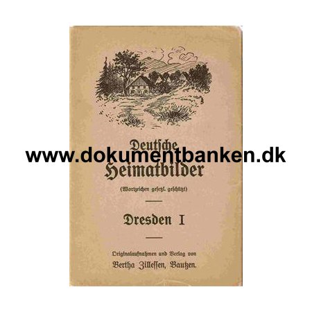 Deutsche Heimatbilder - Dresden l - 10 postkort i omslag