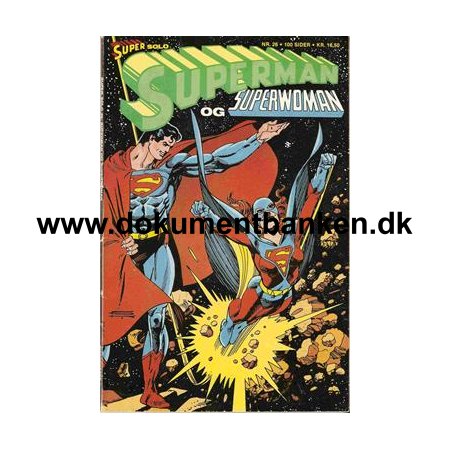 Super Solo Supermand Og Superwoman Nr 26 - 10 September 1986