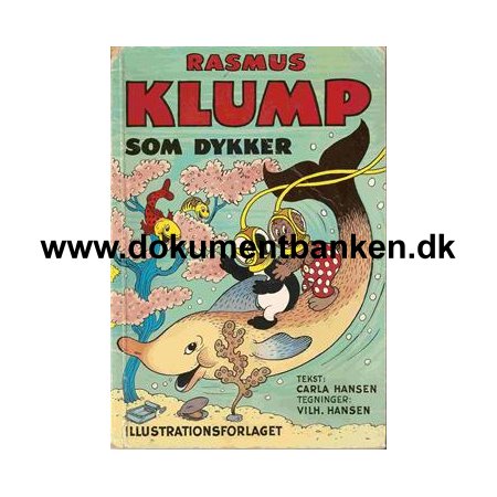 Rasmus Klump som dykker 