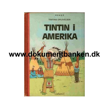 TinTin i Amerika - 1972 - 1 oplag - Biblioteksudgave