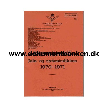DSB Jule- og Nytrstrafikken 1970-71
