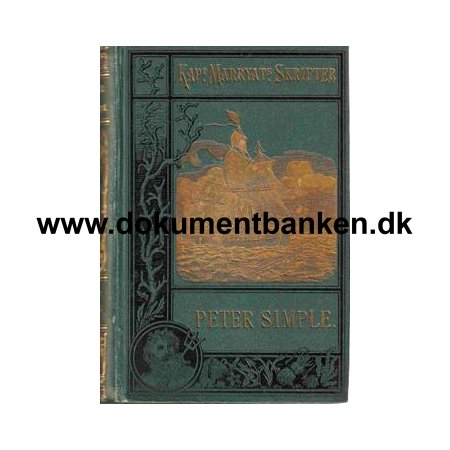 Kapt. Marryats Skrifter " Peter Simple " 1878 - 2 udgave - 12 bind