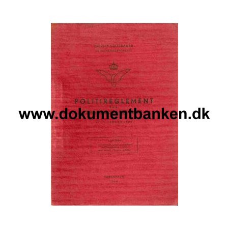 Politireglement for Danske Statsbaner 1964