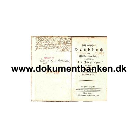 Historisches Handbuch Auf Alle Tage Im Jahre - 1792