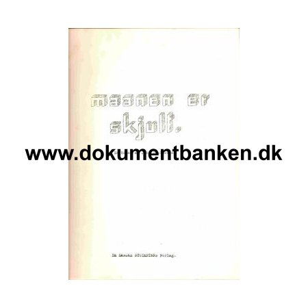 Illegalt Hefte " Mnen er Skjult " af John Steinbeck / De Danske Studenters Forlag