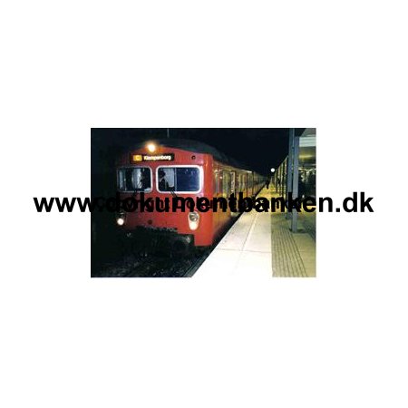 S-tog Frederikssund Station Natkrsel Linie C mod Klampenborg Julen 1997